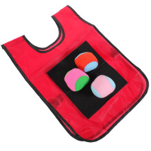 3Pcs Small Red Children Sticky Ball Vest With 3 Balls