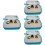 4 Sets Durable Small Guitar Picks With Bag 6