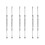 6 Pcs Stainless Steel Ear Pick Spiral Clean Tool Silver 4