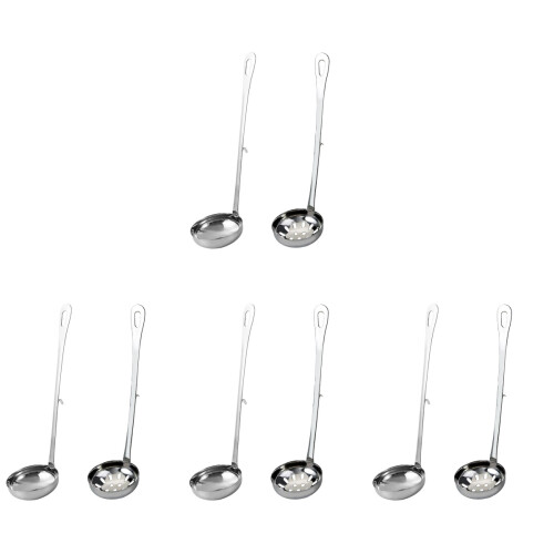 4 Sets Stainless Steel Hot Pot Colander And Spoon With Hook 2