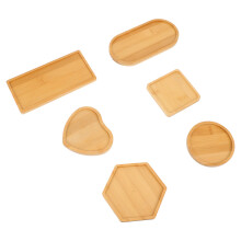 24 Pcs Home Diy Mosaic Decoration Tray Creative Plate Accessories