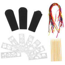 4 Sets Of Scratch Paper Art Bookmarks Rainbow Design