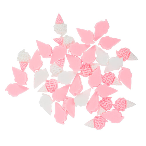 80 Pcs Creative Resin Ice Cream Charms Refrigerator Ornament