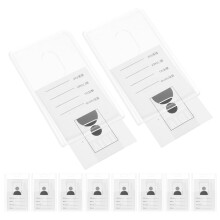 45 Pcs Vertical Clear Badge Holders Waterproof Heavy Duty Plastic