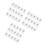 45 Pcs Vertical Clear Badge Holders Waterproof Heavy Duty Plastic 5