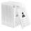 45 Pcs Vertical Clear Badge Holders Waterproof Heavy Duty Plastic 3