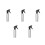 5Pcs Aluminum Ink Empty Storage Bottle Plastic Squeeze Bottle Silver 5