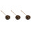 3Pcs Coconut Shell Water Scoop Bath Spoon Household Ladle 4