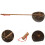 3Pcs Coconut Shell Water Scoop Bath Spoon Household Ladle 9