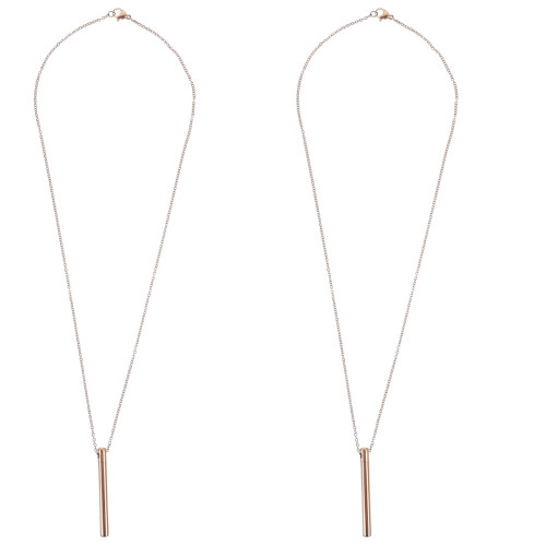 2Pcs Perfume Necklace With Relatives Hair Ash Pendant 1