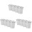 12 Pcs Desktop Trash Can With Lid For Home Office Table 4