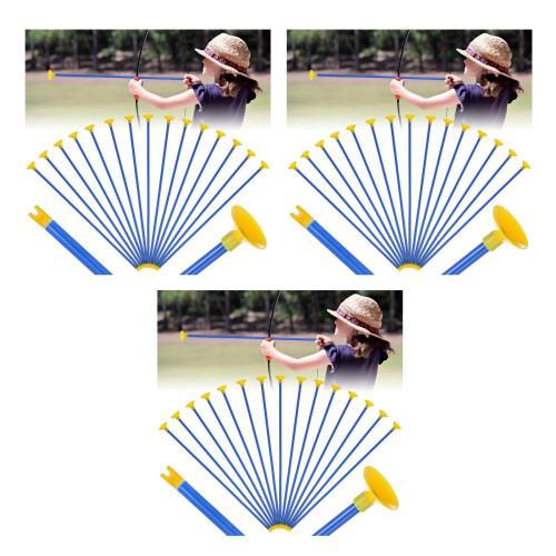 48 Pcs Suction Cup Arrows For Kids Bow Replacement Plastic Game Arrows 2