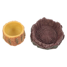 2Stk Resin Für Echsen Und Schildkröten, Bunt,