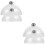 4 Pcs Transparent Cake Domes For Cupcakes And Snacks 8