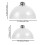 4 Pcs Transparent Cake Domes For Cupcakes And Snacks 10