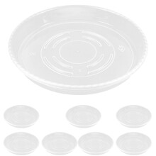 24 Pcs Clear Plant Saucers For Flower Pots Indoor Outdoor Use