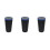 3Pcs Plastic Car Trash Can Round Bin For Center Console Blue 8