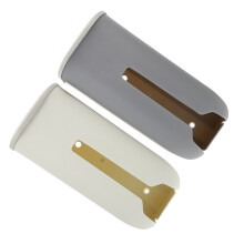 4Pcs Wall Mounted Garbage Bag Holder Plastic Rack White for Kitchen