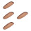 4Pcs Smooth Surface Wooden Tray Party Fruit Snack Storage Plate 9