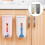4Pcs Wall Mounted Garbage Bag Holder Plastic Rack White for Kitchen 11