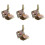 4Pcs Galvanized Silk Screen Printing Hinge Clamp Tool For Diy 3