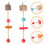 6 Pcs Bird Perch Standing Stick For Parrot Cage 7