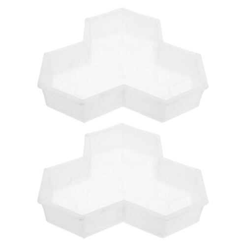 4 Pcs Maple Leaf Concrete Pavement Brick Mold For Garden Path Diy