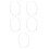 5Pcs Universal Plastic Fan Fixed Hoop For 12 Inch Pedestal White 5