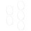 5Pcs Universal Plastic Fan Fixed Hoop For 12 Inch Pedestal White 6