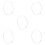 5Pcs Universal Plastic Fan Fixed Hoop For 12 Inch Pedestal White 4