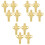 12 Pcs Christmas Napkin Ring Xmas Napkin Holder Nutcracker Shaped 5