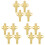 12 Pcs Christmas Napkin Ring Xmas Napkin Holder Nutcracker Shaped 4
