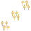 12 Pcs Christmas Napkin Ring Xmas Napkin Holder Nutcracker Shaped 7