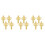 12 Pcs Christmas Napkin Ring Xmas Napkin Holder Nutcracker Shaped 6