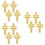 12 Pcs Christmas Napkin Ring Xmas Napkin Holder Nutcracker Shaped 9