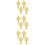 12 Pcs Christmas Napkin Ring Xmas Napkin Holder Nutcracker Shaped 10