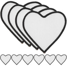 50 Pcs Blank Sublimation Iron-On Patches For Diy Crafts
