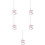 5 Sets Kitten Walking Rope Adjustable Harness Outdoor Cat Leash Supply 7