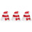 3Pcs Santa Hat Sequin Plush Christmas Headgear Performance Prop 6