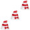 3Pcs Santa Hat Sequin Plush Christmas Headgear Performance Prop 7