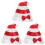 3Pcs Santa Hat Sequin Plush Christmas Headgear Performance Prop 4
