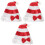 3Pcs Santa Hat Sequin Plush Christmas Headgear Performance Prop 5