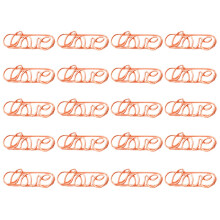 40 Pcs Practical Memo Clip Creative Paper Holder Rose Golden