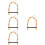 4Pcs Bite-Resistant Wood Bird Swing Toy Perch Hanging Stand Accessory 9
