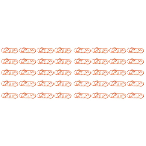 40 Pcs Practical Memo Clip Creative Paper Holder Rose Golden 1