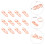 40 Pcs Practical Memo Clip Creative Paper Holder Rose Golden 10