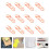 40 Pcs Practical Memo Clip Creative Paper Holder Rose Golden 8