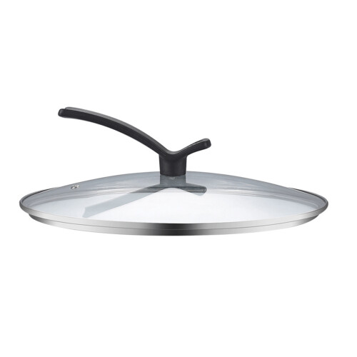 2Pcs Tempered Glass Lid Multi Purpose Pot Wok Cover 1