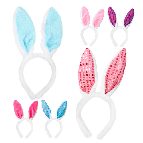 18 Pcs Bunny Ear Party Headband Cosplay Accessory 1