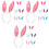 18 Pcs Bunny Ear Party Headband Cosplay Accessory 5